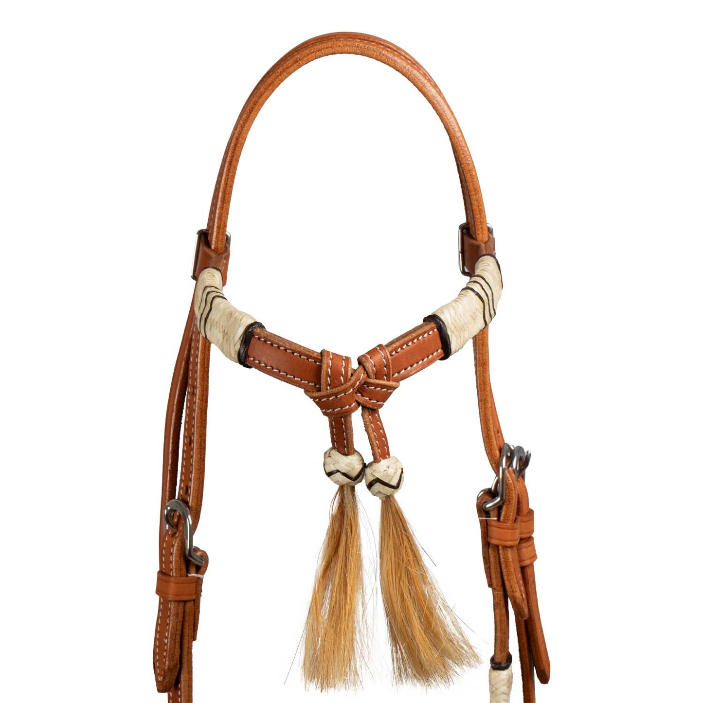 Pool's bosal bridle with horsehair reins PLH01011