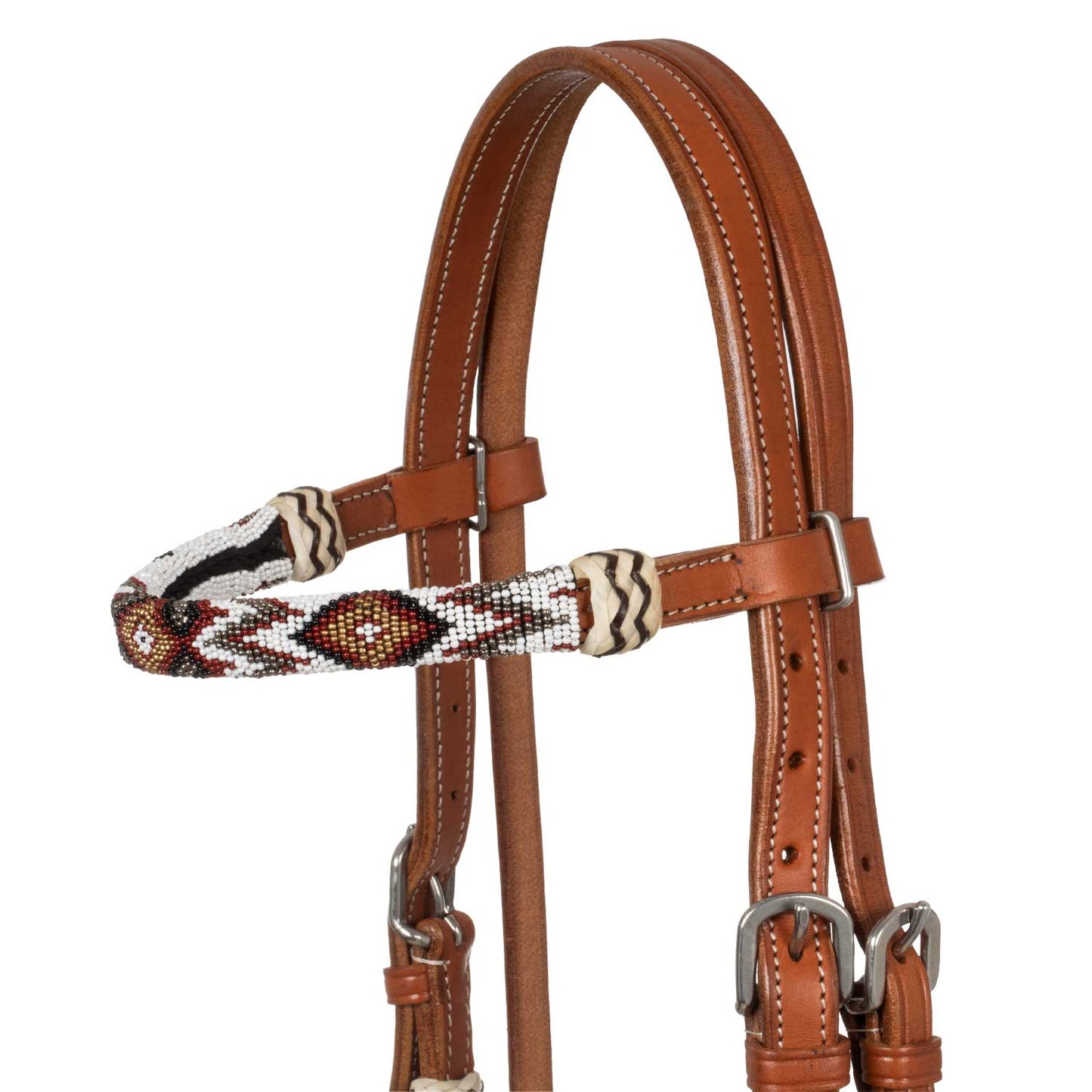 Pool's bridle with southwest decorations and cotton mecate reins PLH01013