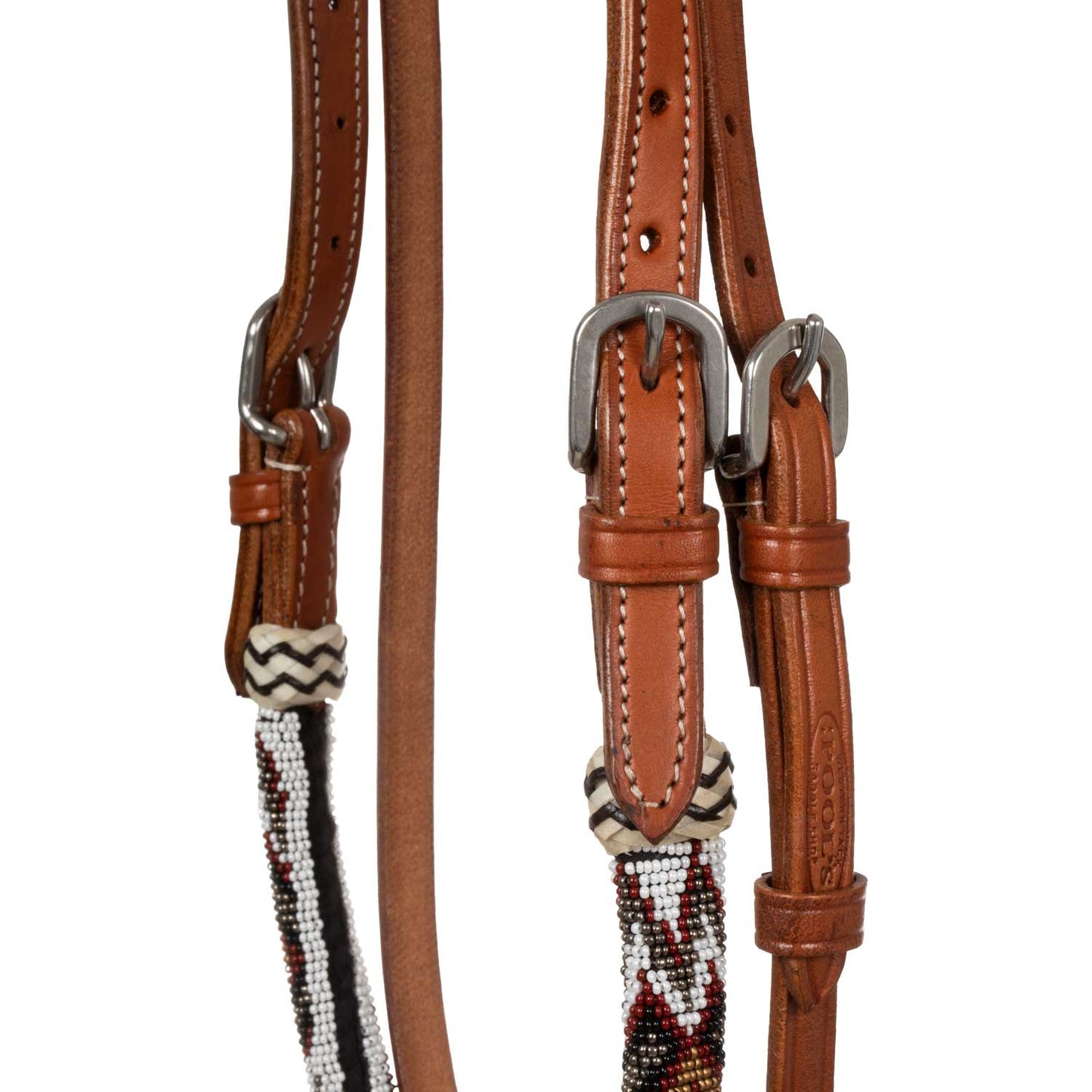 Pool's bridle with southwest decorations and cotton mecate reins PLH01013