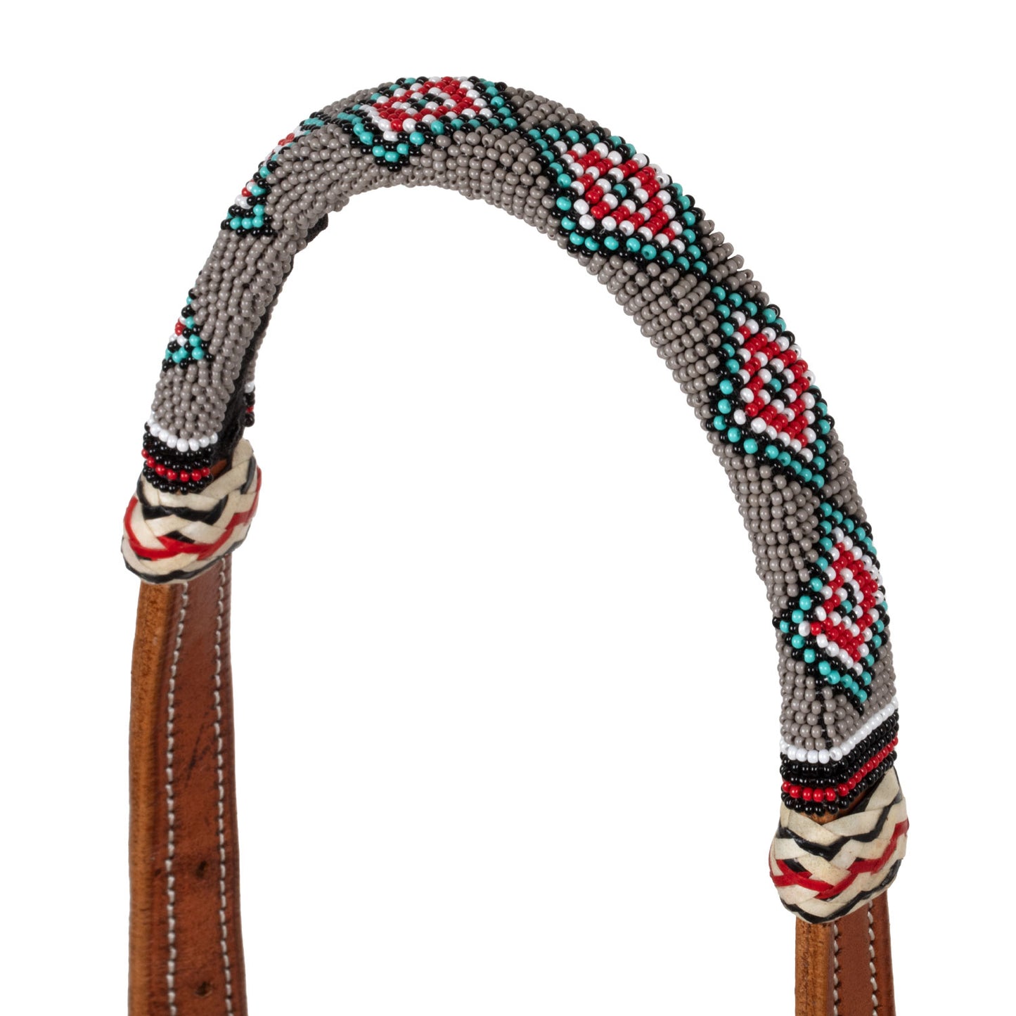 Pool's sand pearls bosal set with cotton mecate reins PLH01020