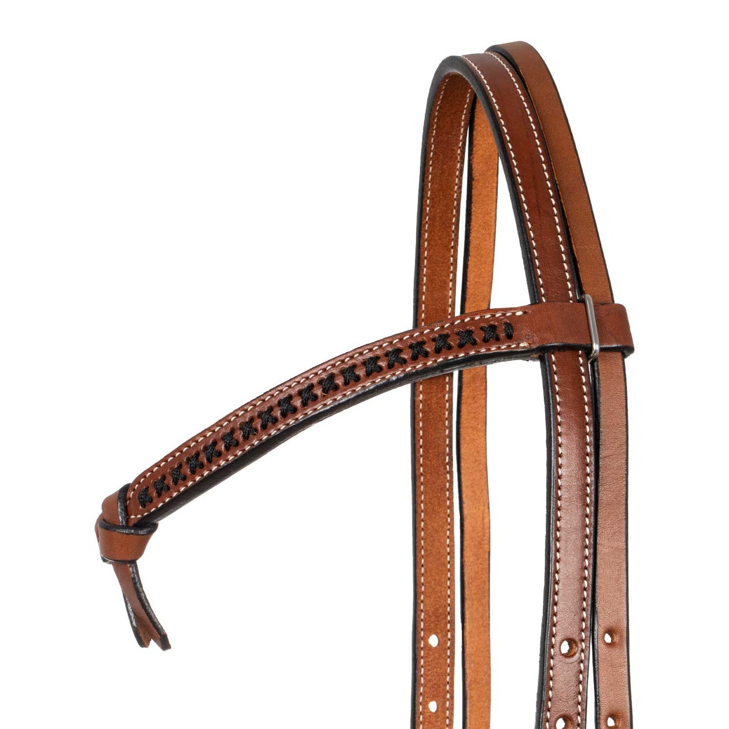 Pool's futurity western bridle with braided browband PLH01021