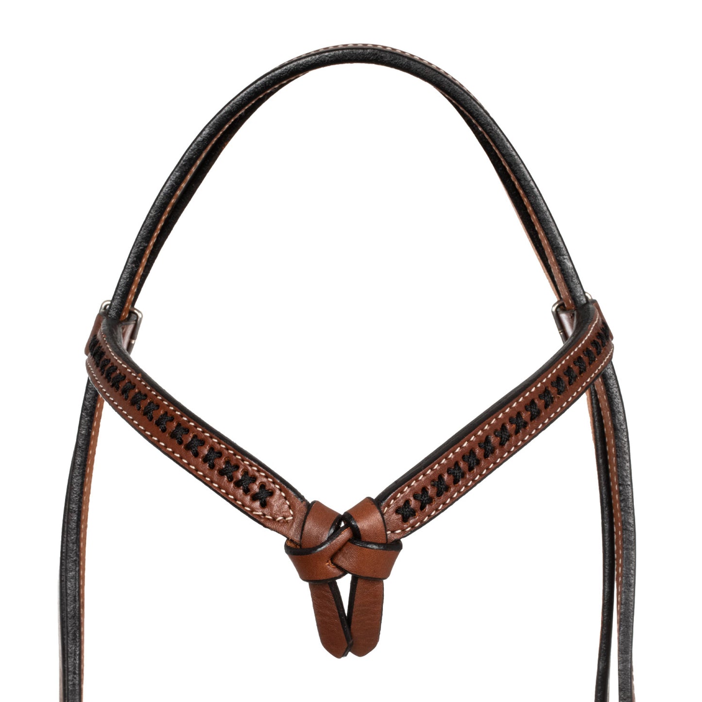Pool's futurity western bridle with braided browband PLH01021