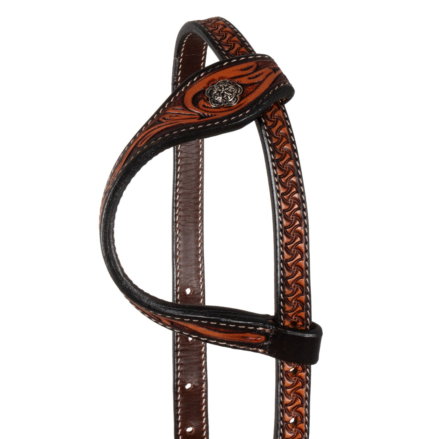 Pool's one ear western bridle floral tooling PLH01031