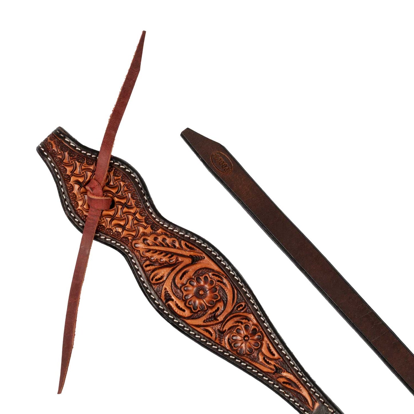 Pool's western reins floral tooling PLH01034