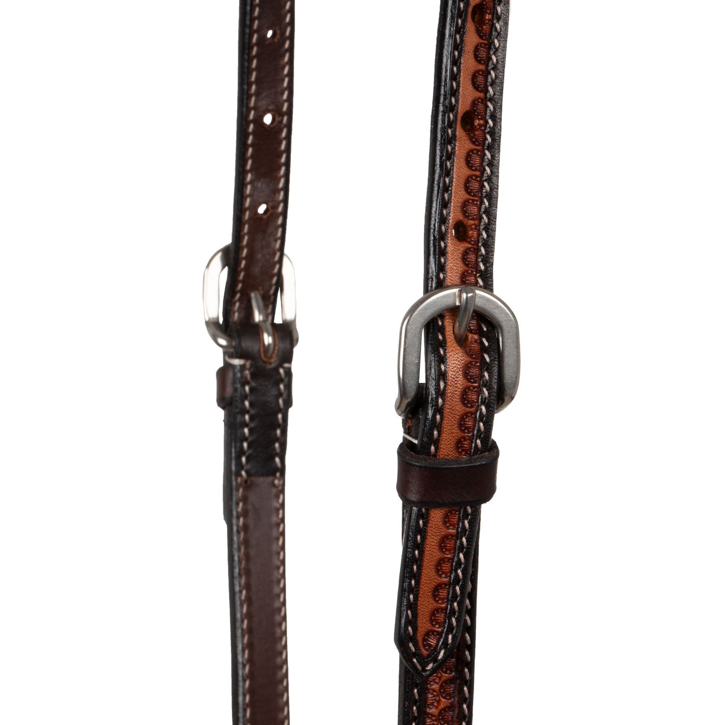 Pool's one ear western bridle snake tooling PLH01039