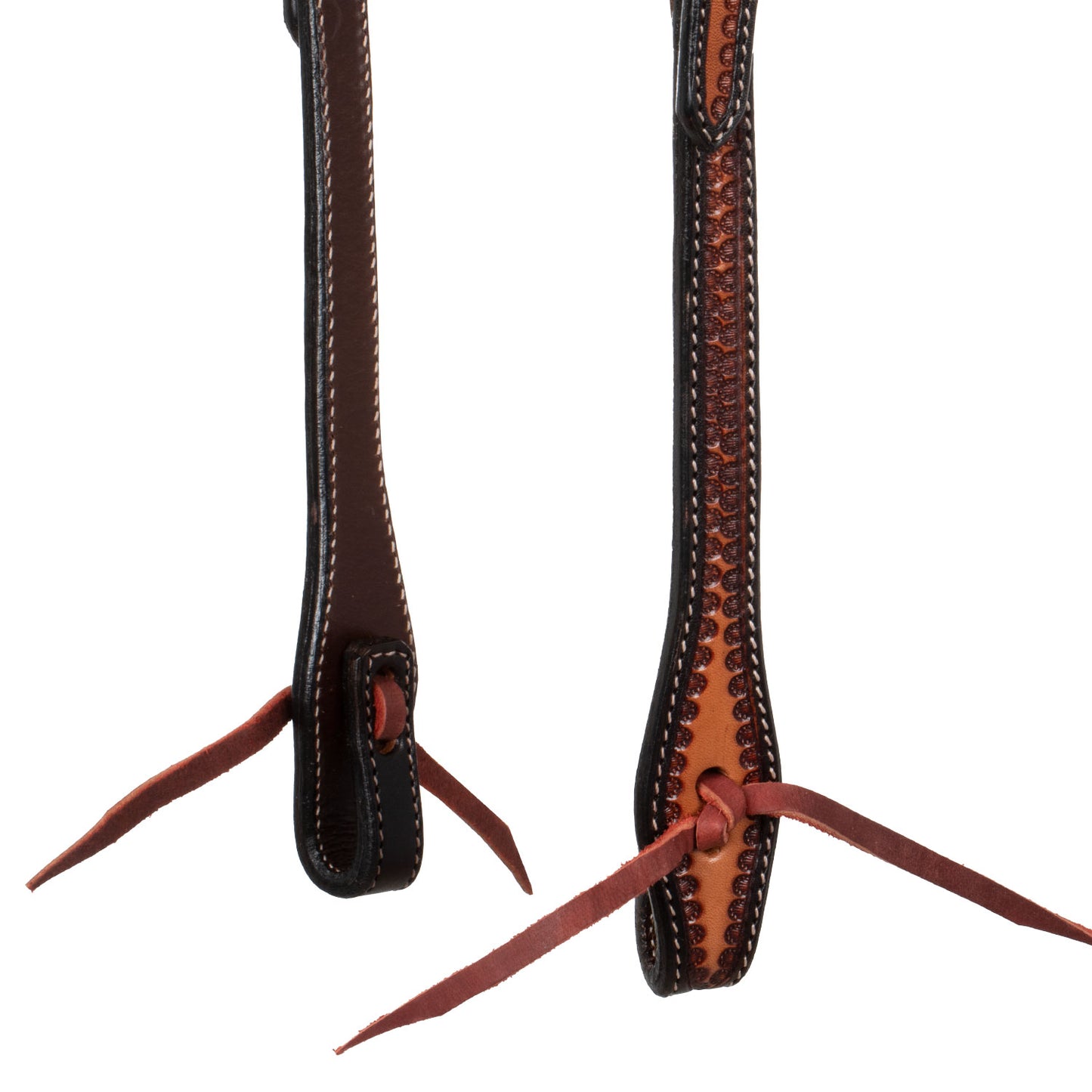 Pool's one ear western bridle snake tooling PLH01039