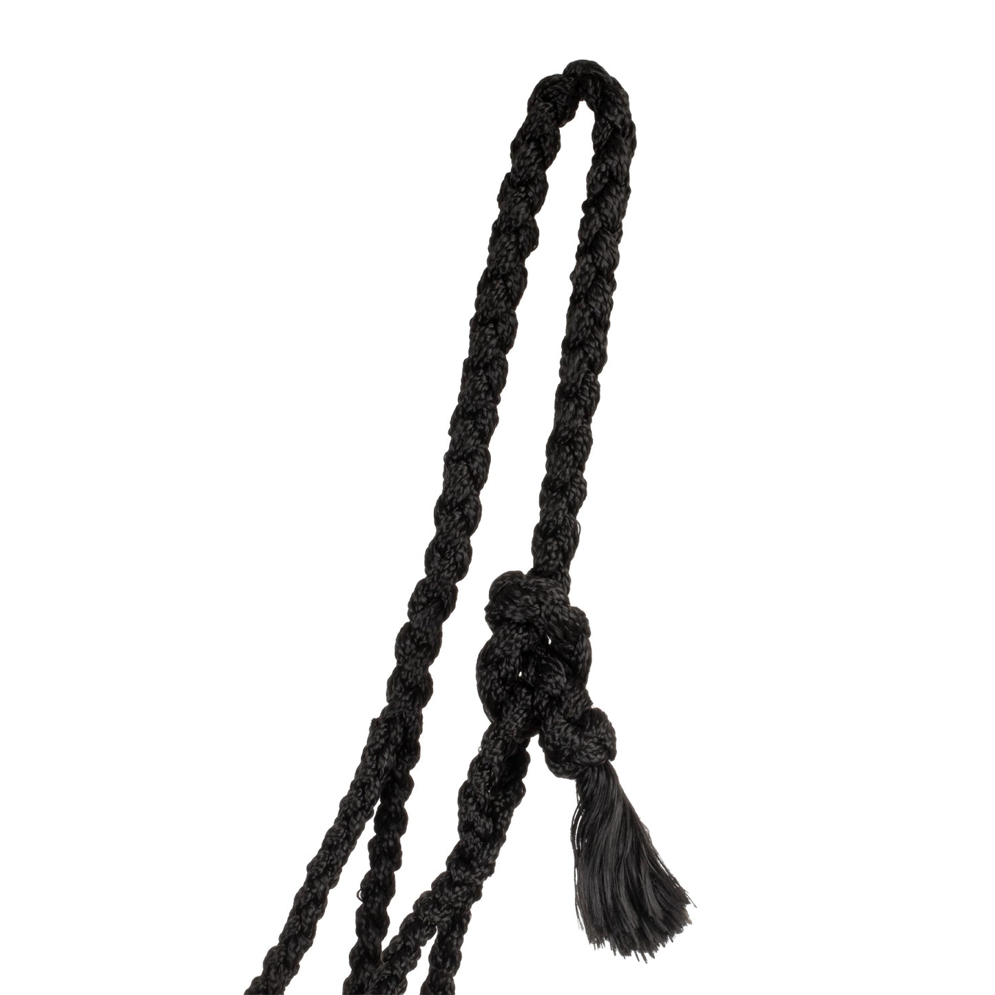 Pool's rope halter with  hand worked leather insert PLH03004