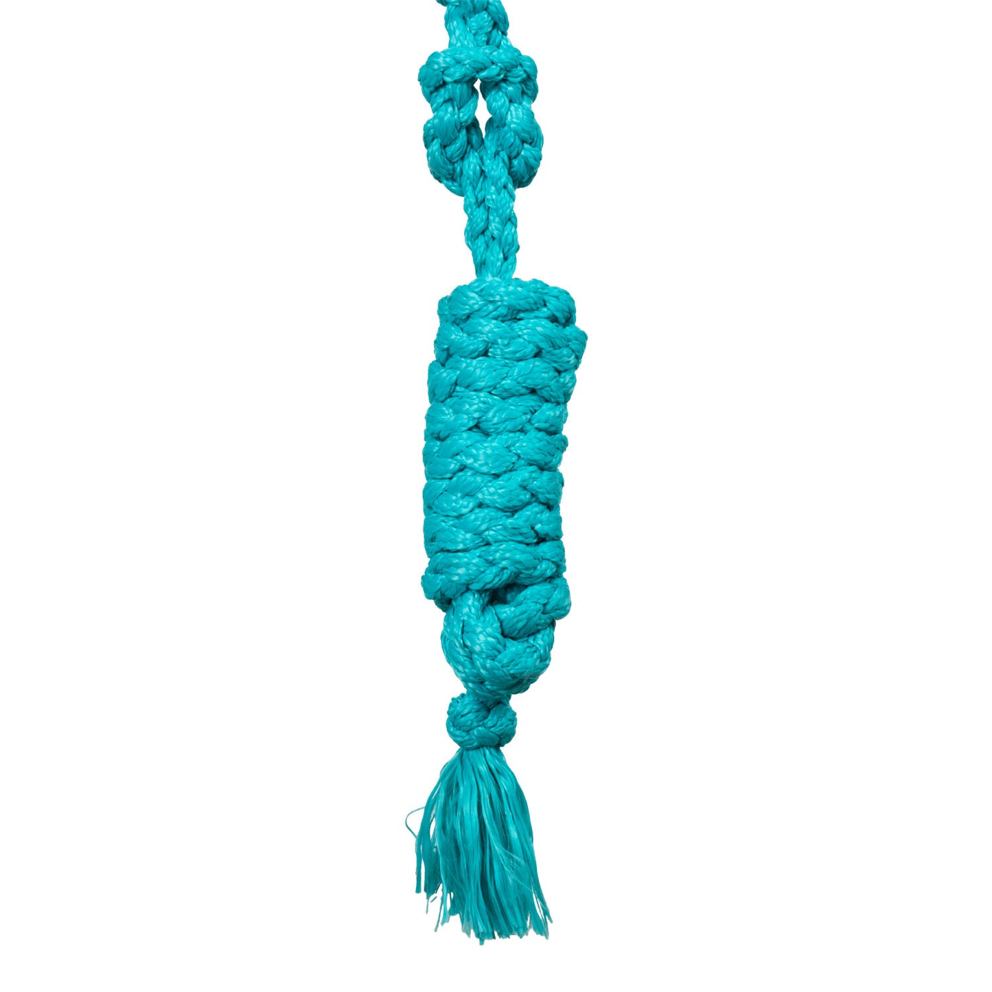 Pool's rope halter with  hand worked leather insert PLH03004