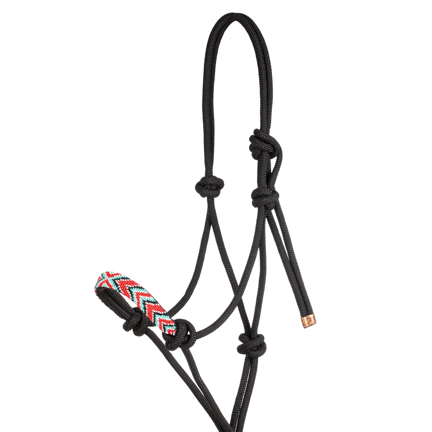 Pool's rope halter with  beads PLH03012