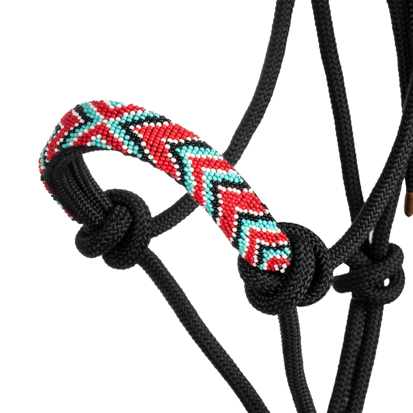 Pool's rope halter with  beads PLH03012