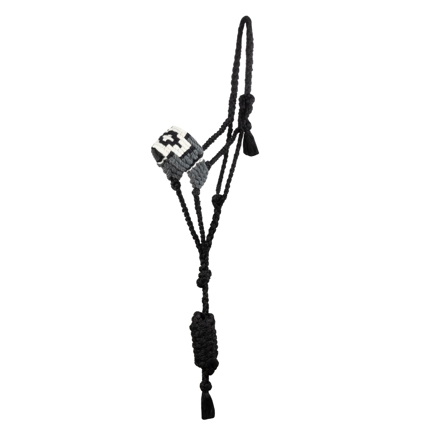 Pool's diamond deisgn mohair rope halter PLH03013