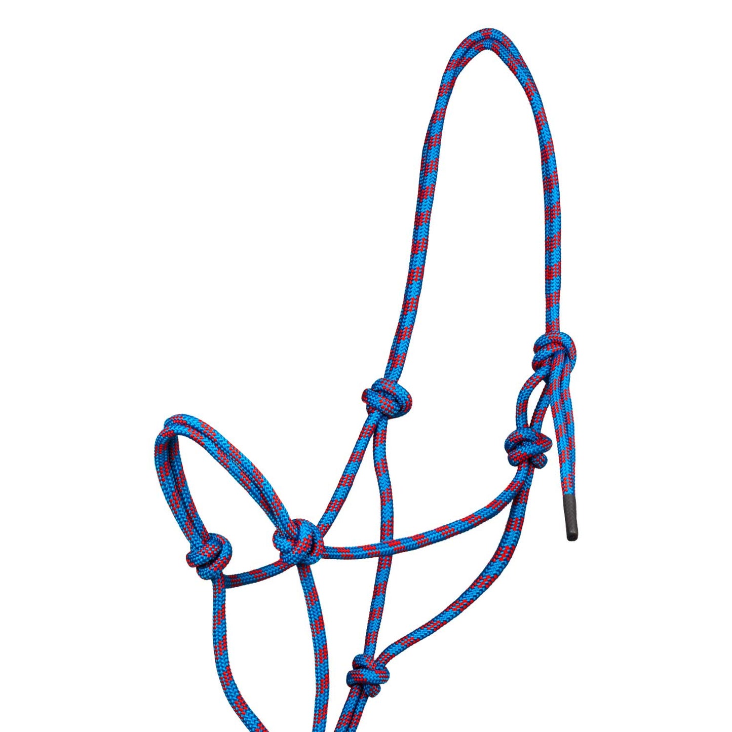 Pool's knotted rope halter with lead PLH03017