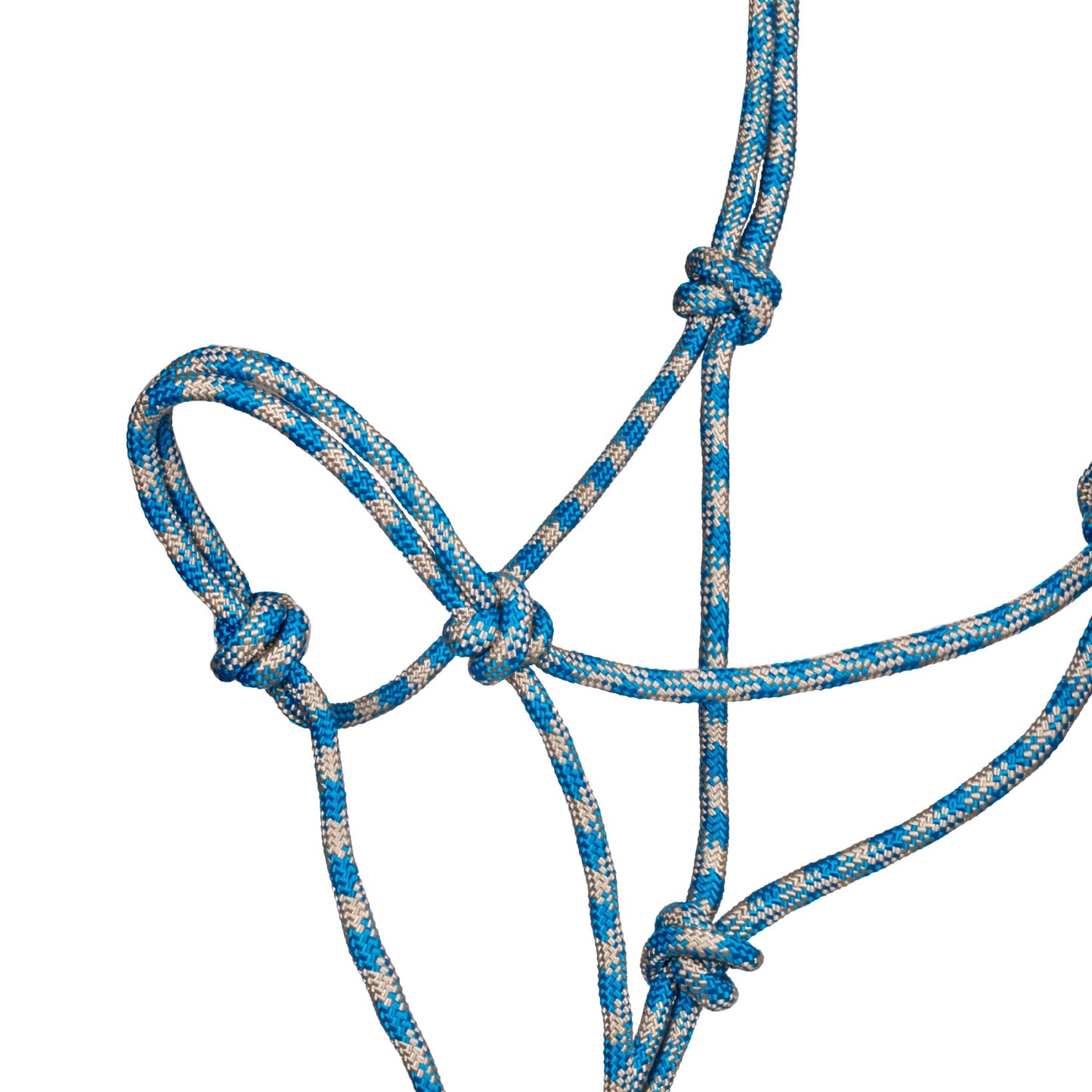 Pool's knotted rope halter with lead PLH03017
