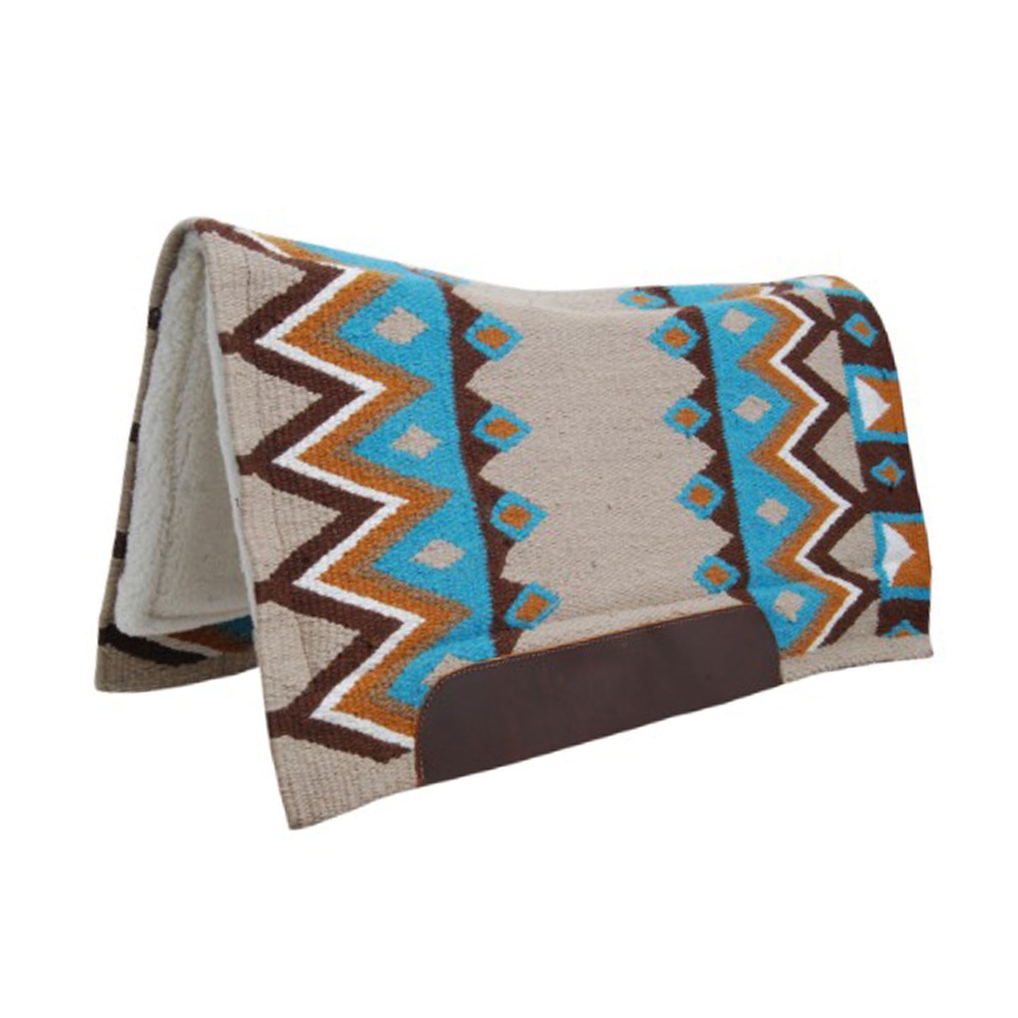Pool's contoured western saddle pad with wool padding PLH09001