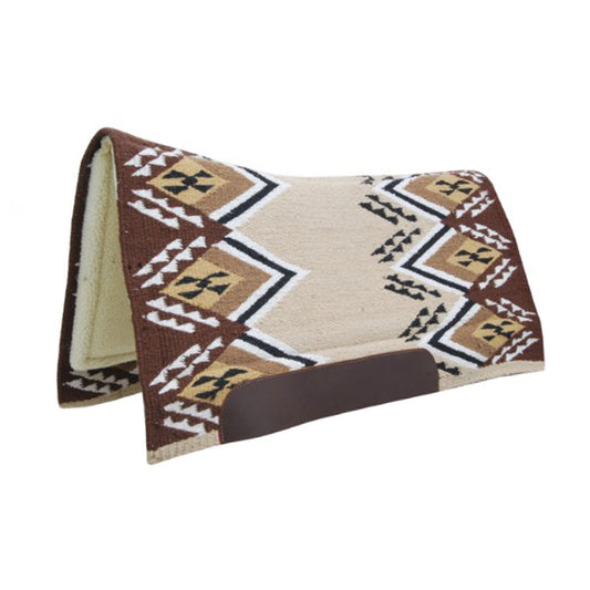 Pool's contoured western saddle pad with wool padding PLH09001