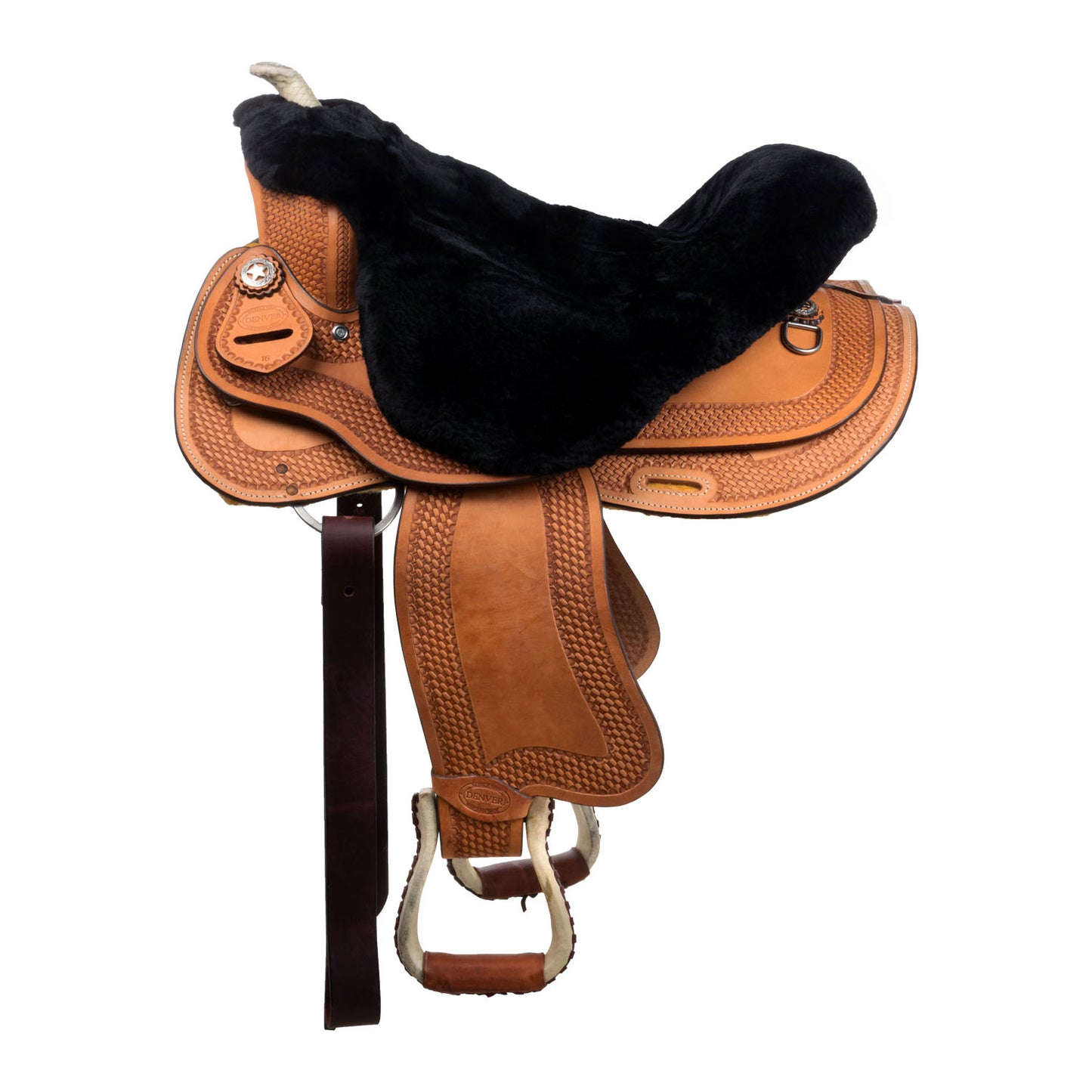 Pool's western saddle sheep skin seat coverSE00602