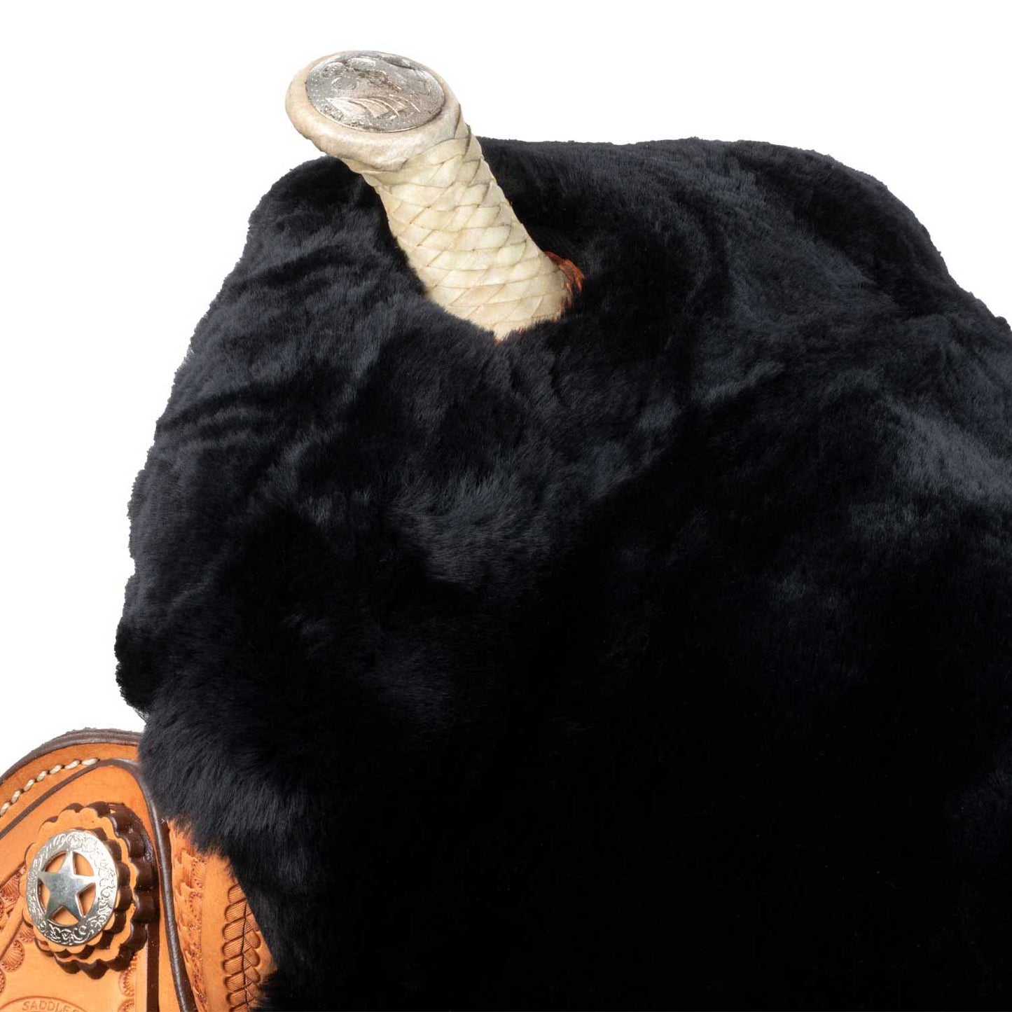Pool's western saddle sheep skin seat coverSE00602