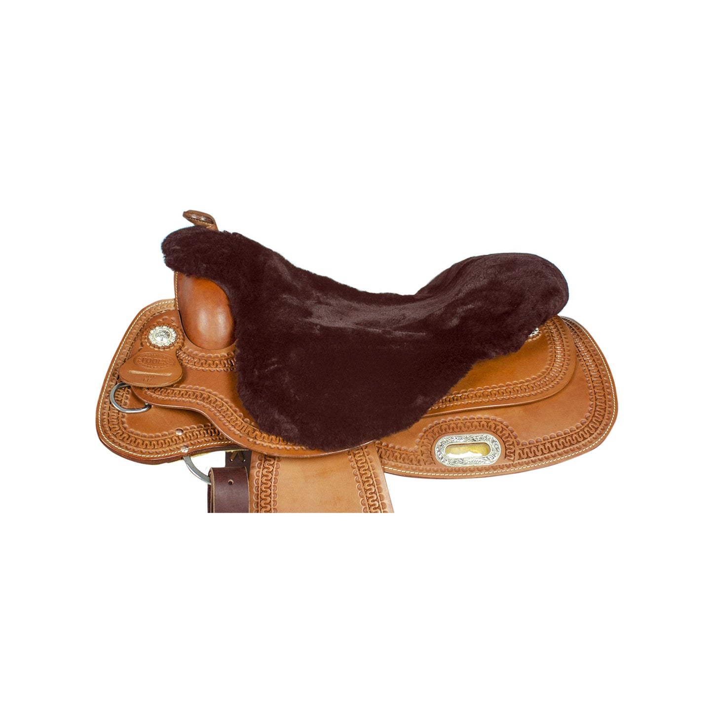 Pool's western saddle sheep skin seat coverSE00602