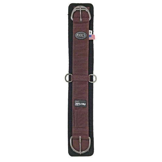 Pool's airflow western girth hook and loop closure
