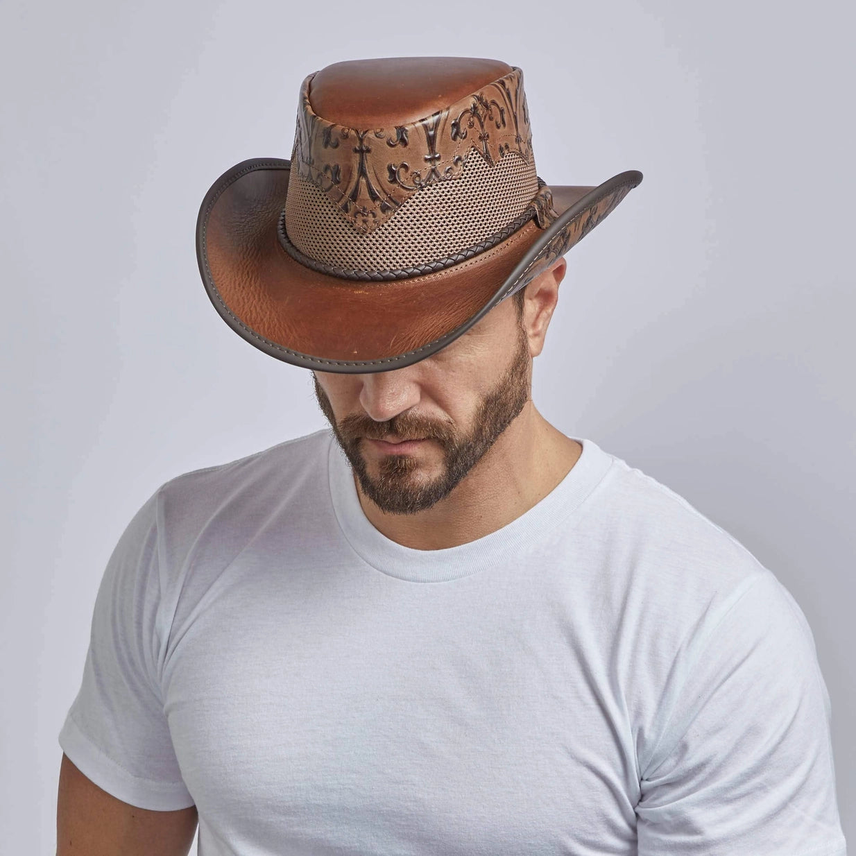 American hat makers Sierra | American Leather Cowboy Hat