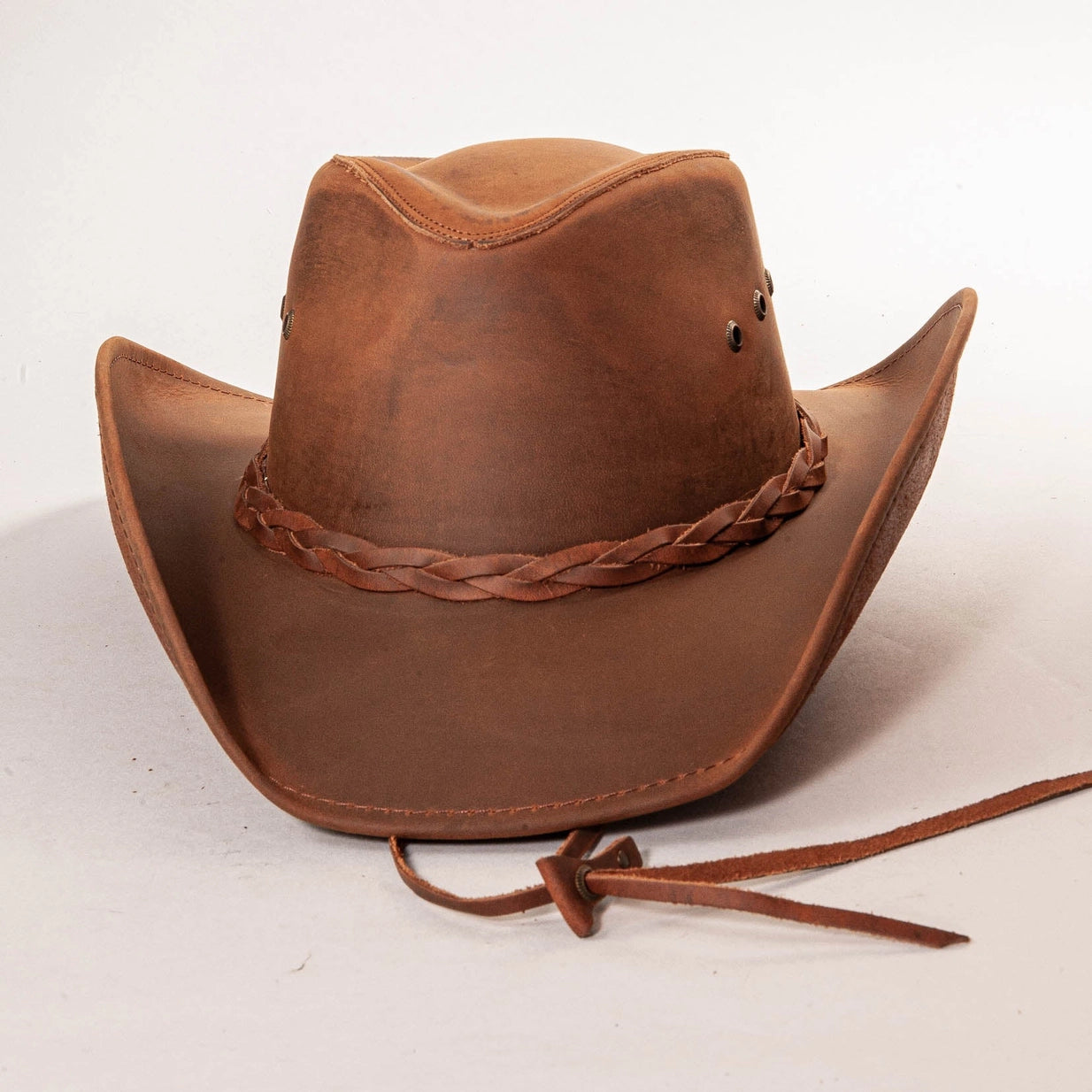American hat makers Hollywood | Leather Cowboy Hat