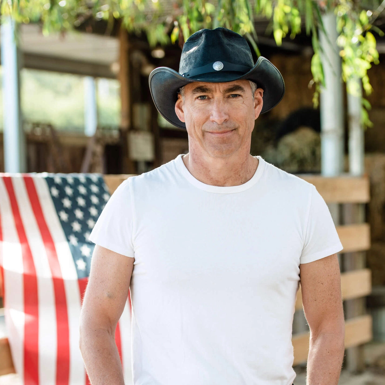 American hat makers Western | American Leather Cowboy Hat