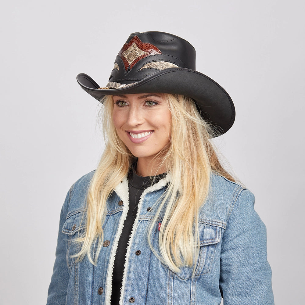 American hat makers Storm | Leather and Rattlesnake Cowboy Hat