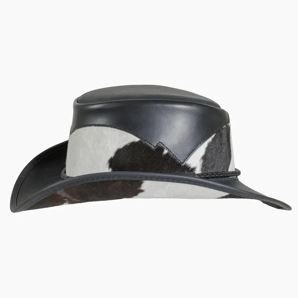 American hat makers Pinto | Leather Cowboy Hat with Calf Accents