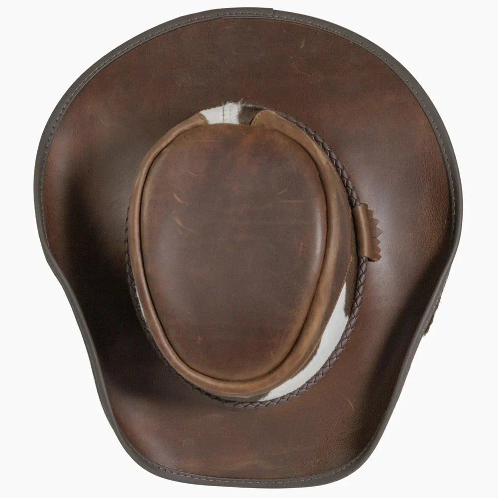 American hat makers Pinto | Leather Cowboy Hat with Calf Accents